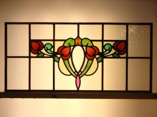 Art Nouveau leaded glass