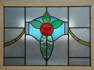 Art Nouveau leaded glass