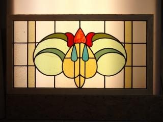 Art Nouveau leaded glass