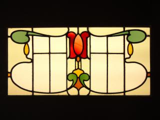 Art Nouveau leaded glass