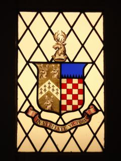 Heraldic stained glass