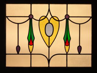 Edwardian style leaded glass