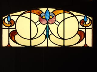 Art Nouveau leaded glass