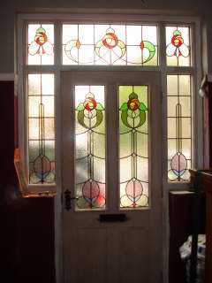 stained glass door