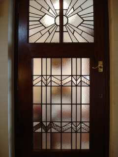 art deco stained glass