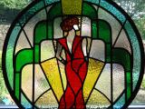 Art Deco stained glass