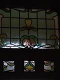 Art Nouiveau leaded glass window