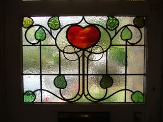 art nouveau stained glass